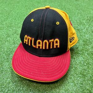 Vintage New Era Hardwood Classics Atlanta Hawks NBA Hat Cap Size 7 3/8 RARE!